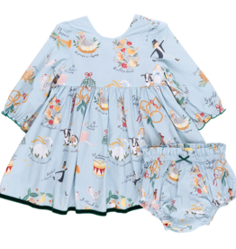 Pink Chicken SALE baby girls amma dress set 12 days of christmas