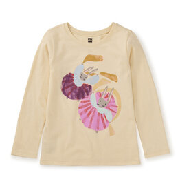 Tea Collection SALE Twirling Bunnies Graphic Tee Cornhusk