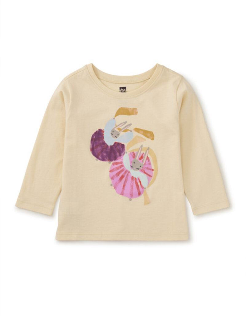 Tea Collection Twirling Bunnies Graphic Tee Cornhusk