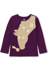 Tea Collection Golden Horse Graphic Tee Cosmic Berry
