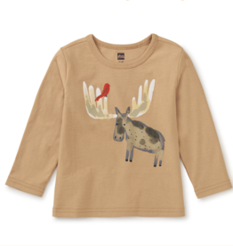 Tea Collection SALE Moose Bird Baby Graphic Tee Balsa Wood