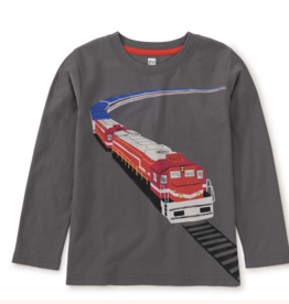 Tea Collection SALE Express Train Graphic Tee Thunder
