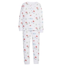 Little English SALE Ruffled Printed Jammies Christmas Village