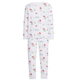Little English SALE Printed Jammies Christmas Village