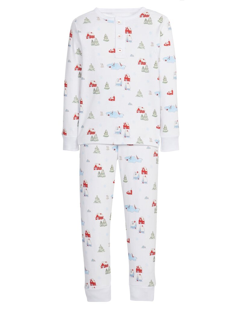 Little English Printed Jammies Christmas Village