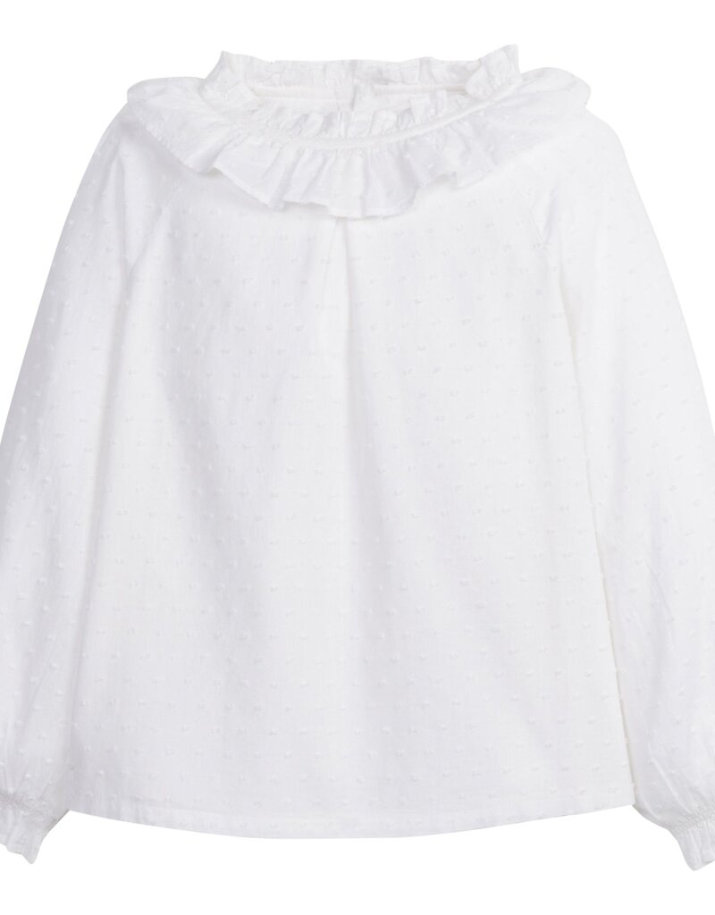 Little English Lauren Blouse Ivory