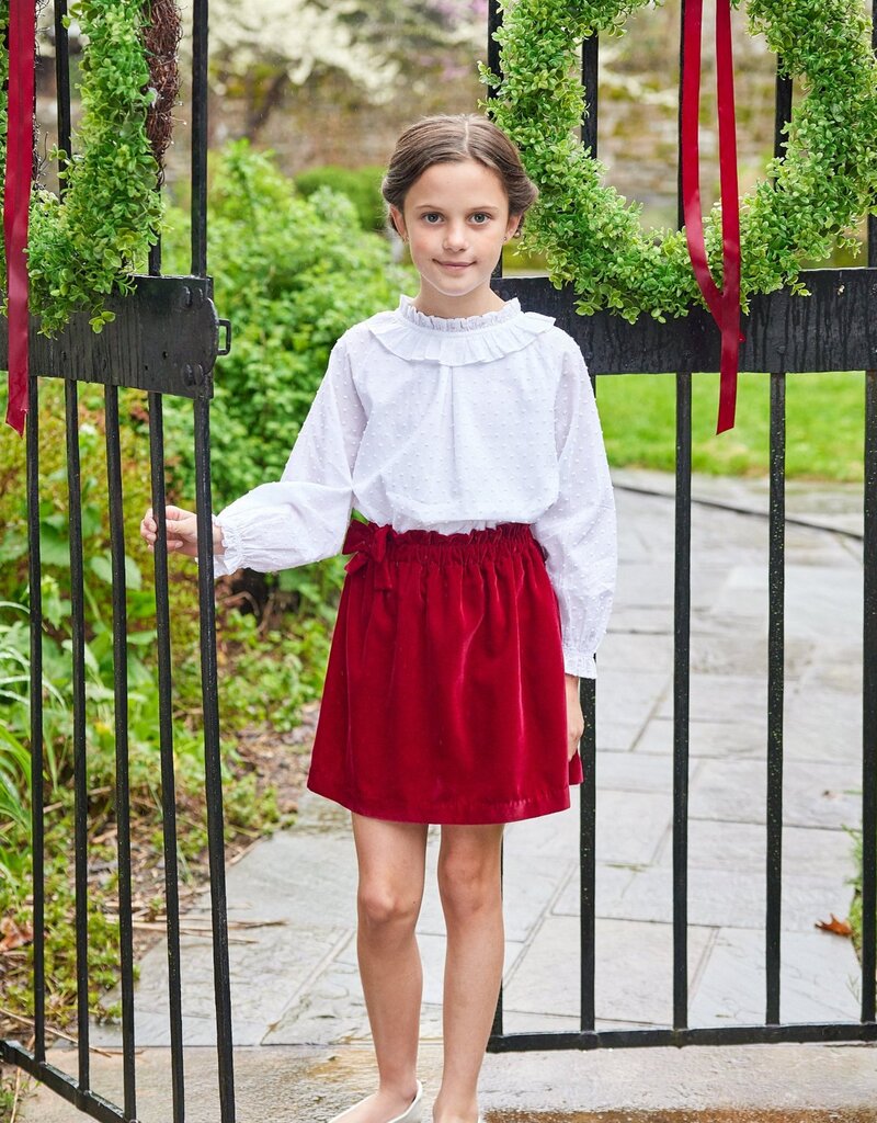 Little English Lauren Blouse Ivory