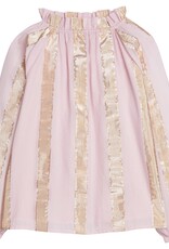 Bisby TORY TOP PINK METALLIC STRIPE