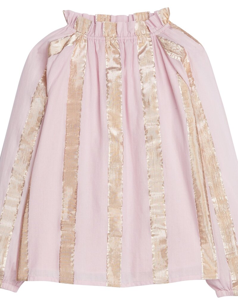 Bisby TORY TOP PINK METALLIC STRIPE
