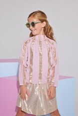 Bisby TORY TOP PINK METALLIC STRIPE
