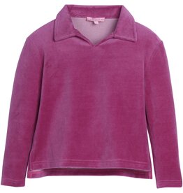 Bisby SALE POLO PULLOVER MAGENTA VELOUR