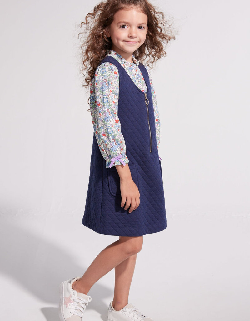 Bisby QUILTED JUMPER NAVY