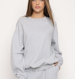 Kaveah Silver L/S Crop Pullover