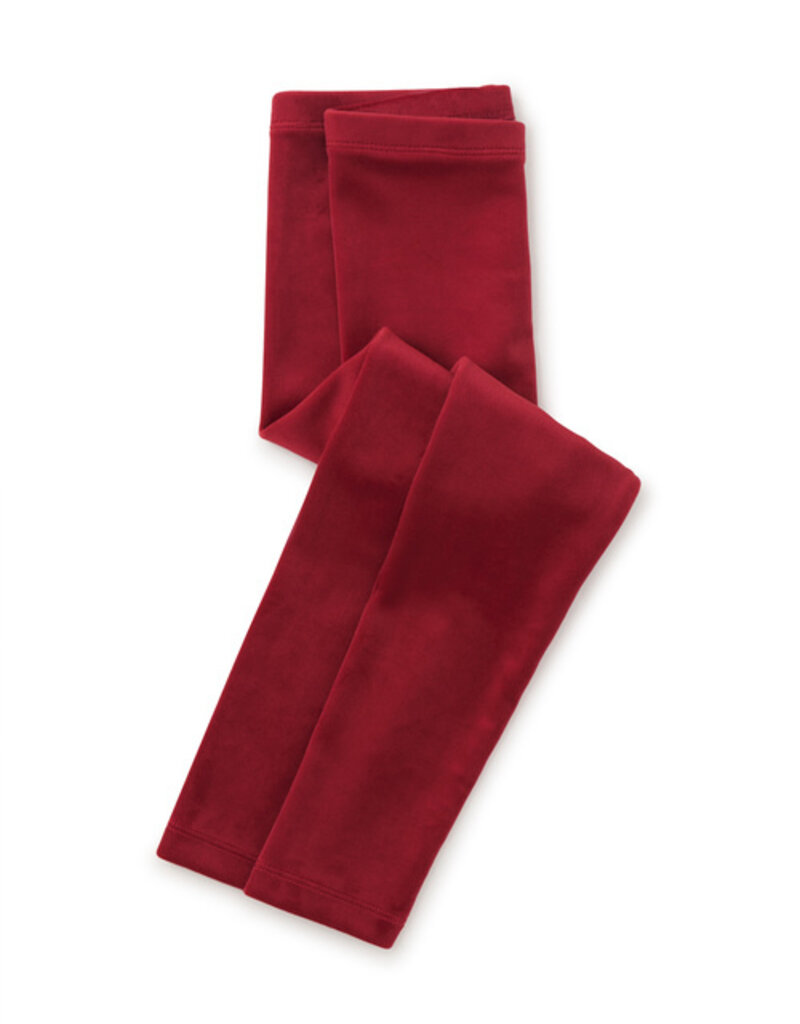 Tea Collection Velour Leggings Red Wagon