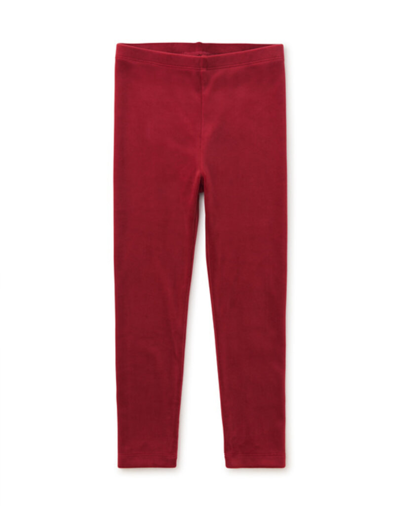 Tea Collection Velour Leggings Red Wagon