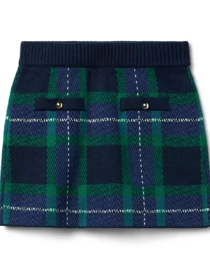 Janie and Jack Tartan Sweater Skirt