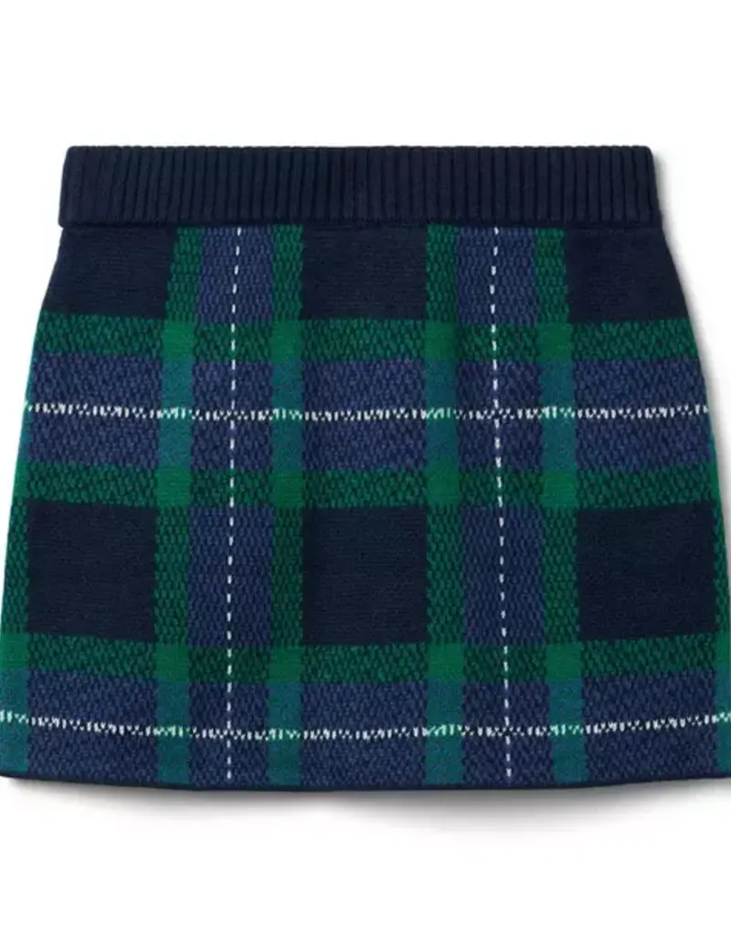 Janie and Jack Tartan Sweater Skirt