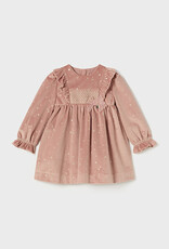 Mayoral Blush Velvet Dress