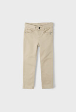 Mayoral Boys Tan Soft Slim Fit Pants