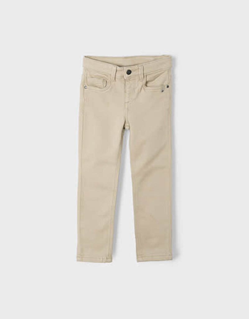 Mayoral Boys Tan Soft Slim Fit Pants