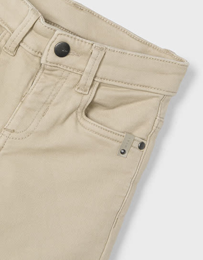 Mayoral Boys Tan Soft Slim Fit Pants