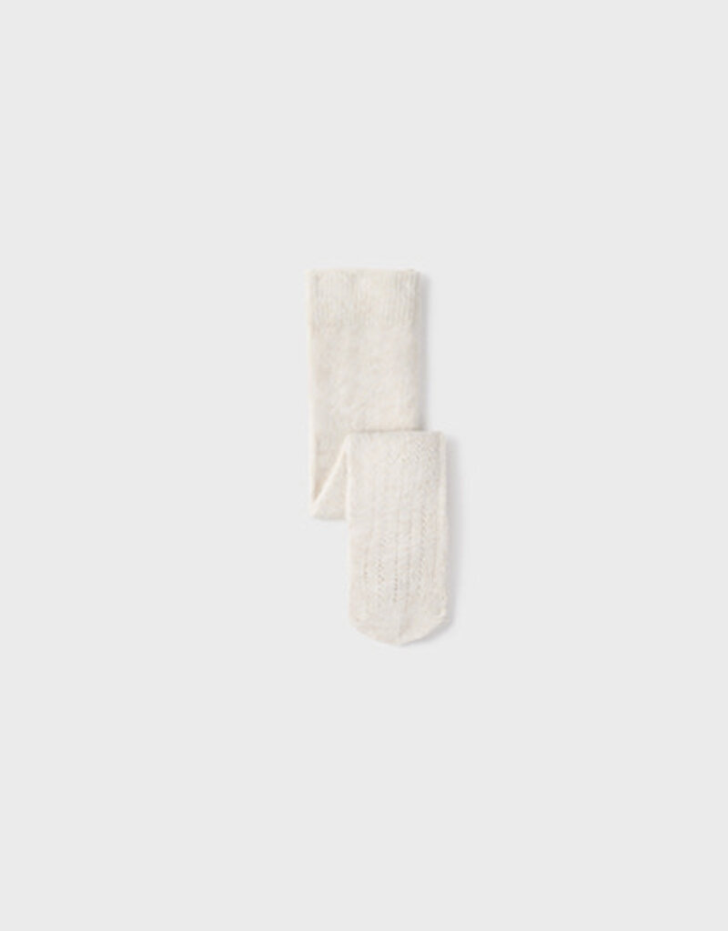 Mayoral Newborn Openwork Tights Milk