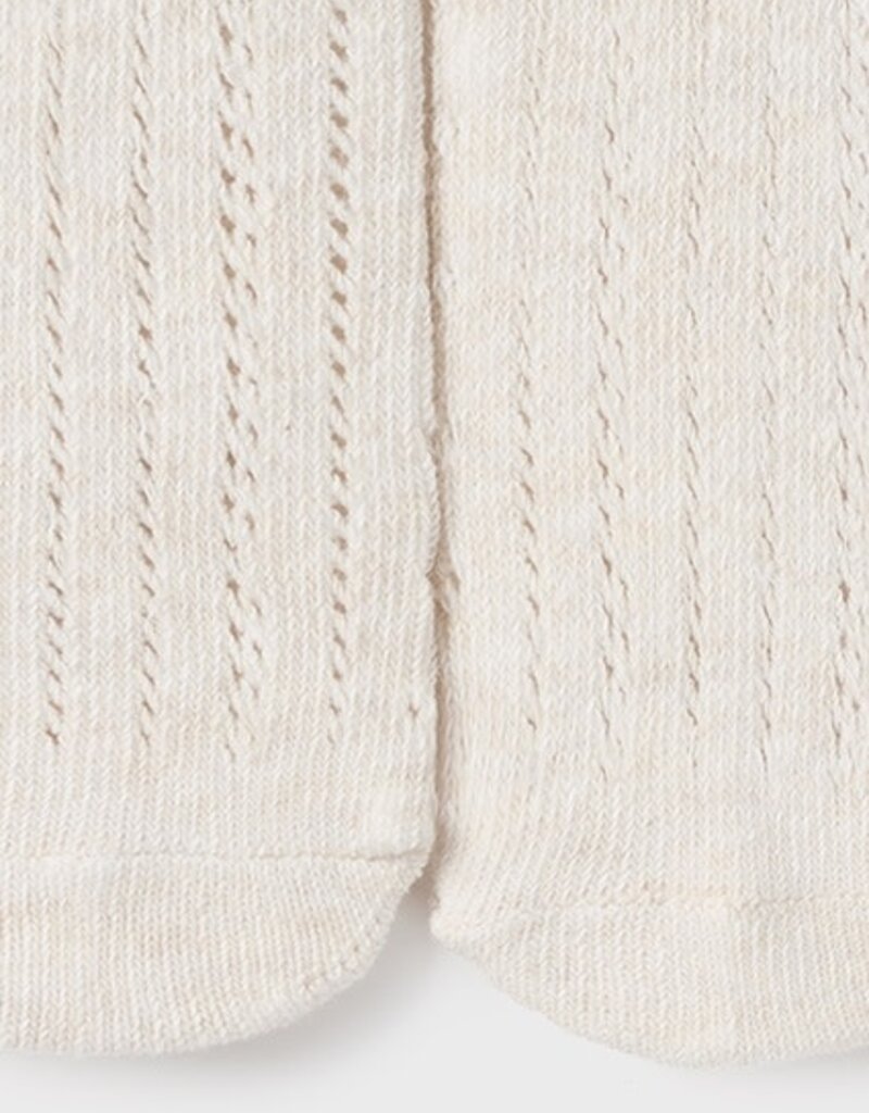Mayoral Newborn Openwork Tights Milk