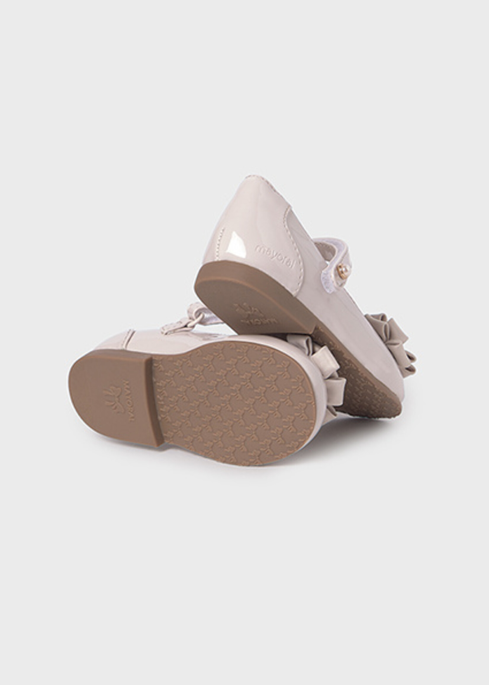 Mayoral Patent Leather Cream Mary Jane
