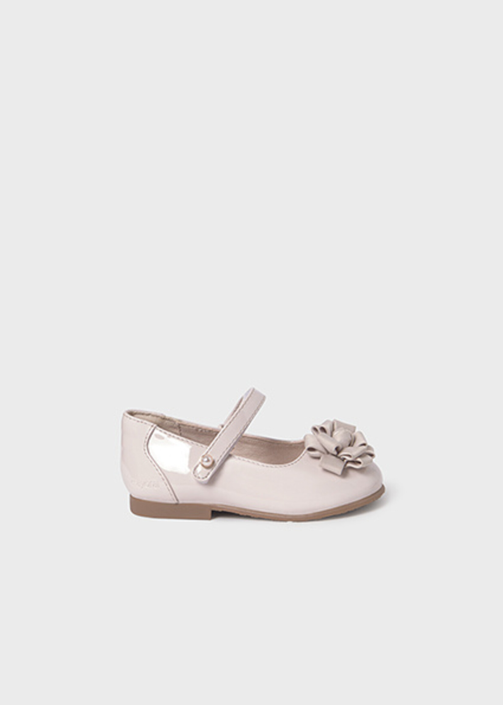 Mayoral Patent Leather Cream Mary Jane