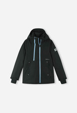 Reima Reimatec Jacket Perille Black w/Lt Turq Zip