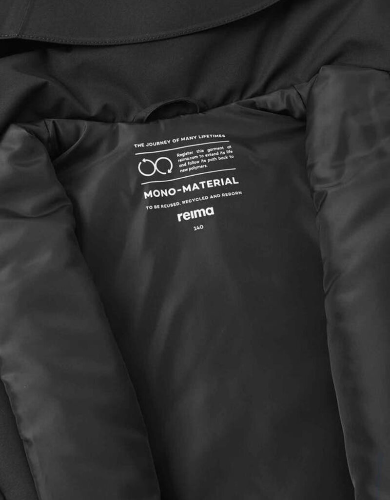 Reima Reimatec Jacket Perille Black w/Lt Turq Zip