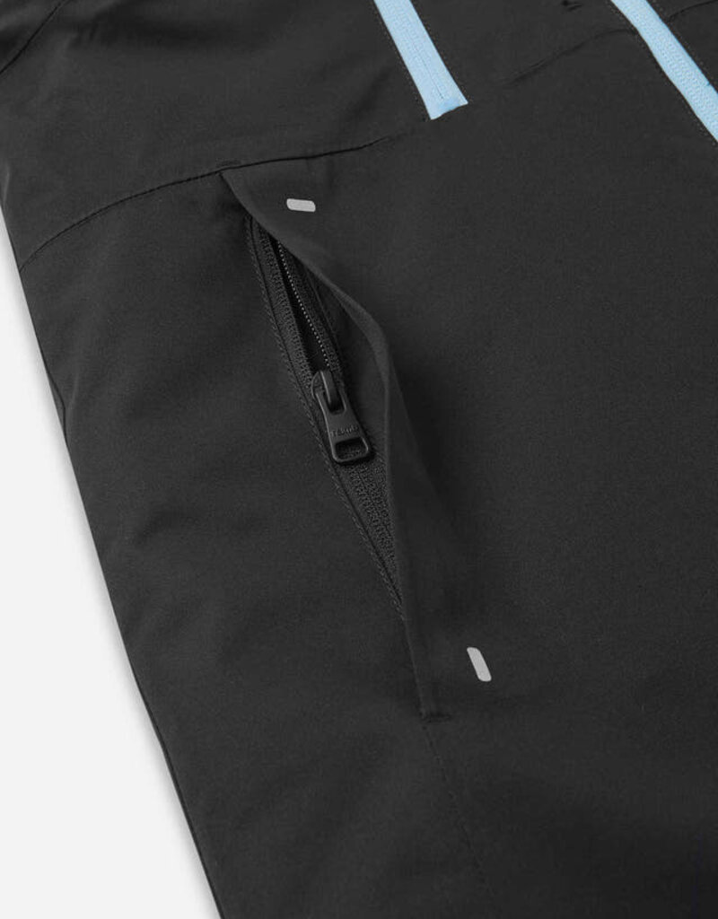 Reima Reimatec Jacket Perille Black w/Lt Turq Zip