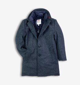 Appaman city overcoat checkered ink