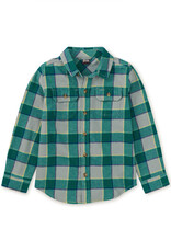 Tea Collection Flannel Button Up Shirt Anatolian Plaid