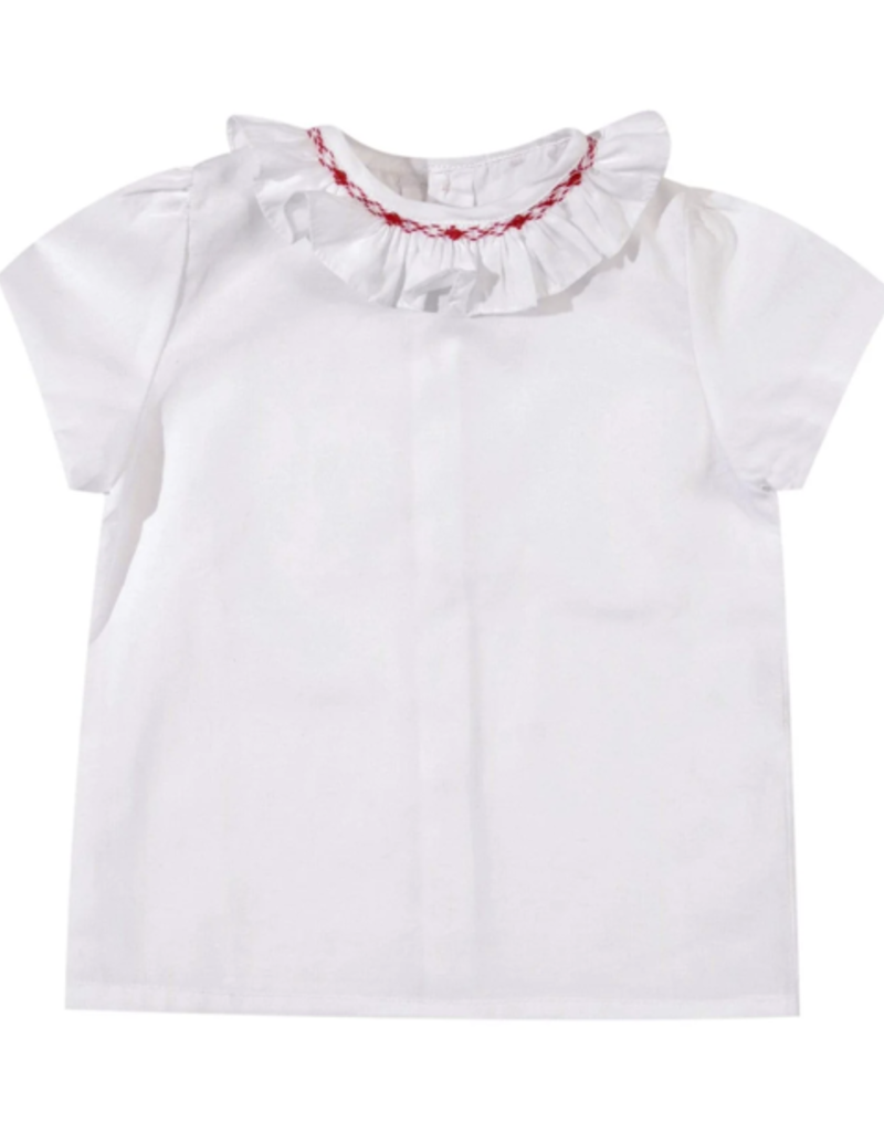 Kidiwi France Eden Blouse White Poplin