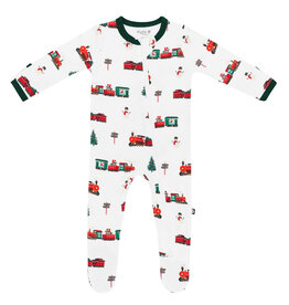 Kyte Baby SALE Zippered Footie Holiday Train