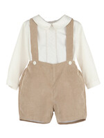 Luli & Me SALE. Winterberry Cord Boy Set Beige