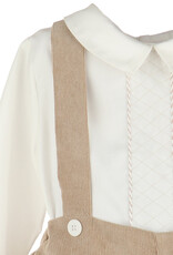 Luli & Me Winterberry Cord Boy Set Beige