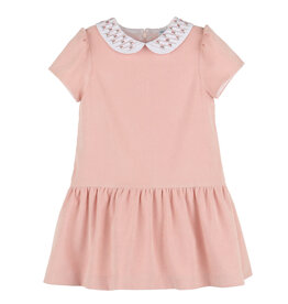 Luli & Me SALE Floral Randall Collar Dress Rose