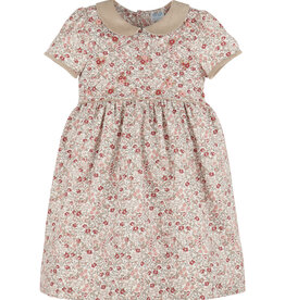 Luli & Me SALE Floral Vintage Quilted Dress Rose