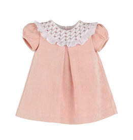 Luli & Me SALE Floral Randall Bib Dress Rose