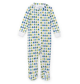 Lila + Hayes SALE Parker Zipper Pajama Christmas Tree Cool