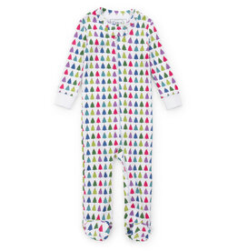 Lila + Hayes SALE Parker Zipper Pajama Christmas Tree Bright