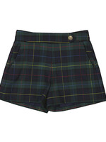 Abel & Lula SALE. Girls Navy Plaid Shorts