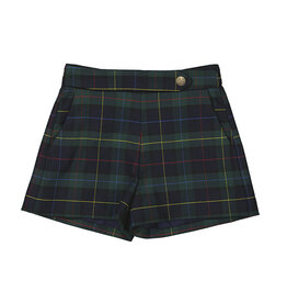 Abel & Lula SALE Girls Navy Plaid Shorts