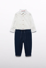Abel & Lula Navy Knit Pant Set
