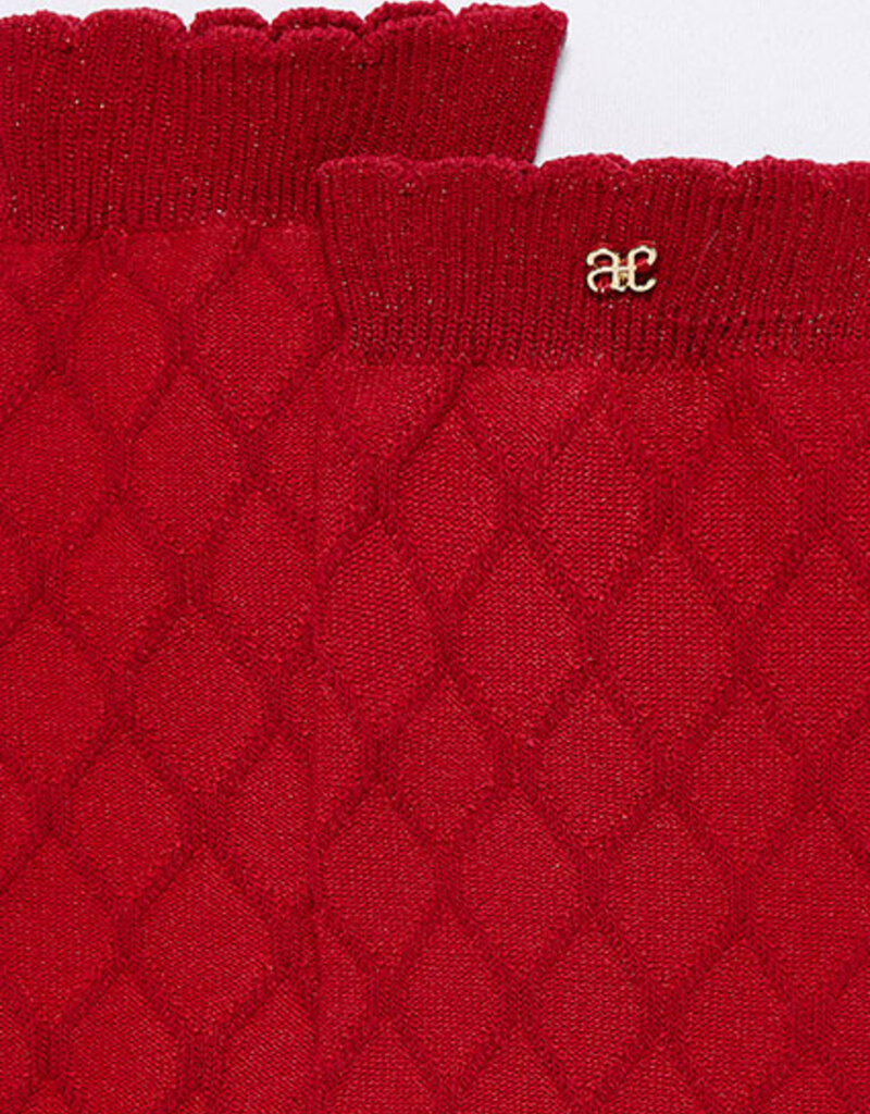 Abel & Lula Jacquard Knee High Socks Red