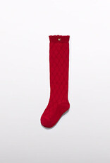 Abel & Lula Jacquard Knee High Socks Red