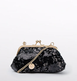 Abel & Lula Sequin Handbag Black