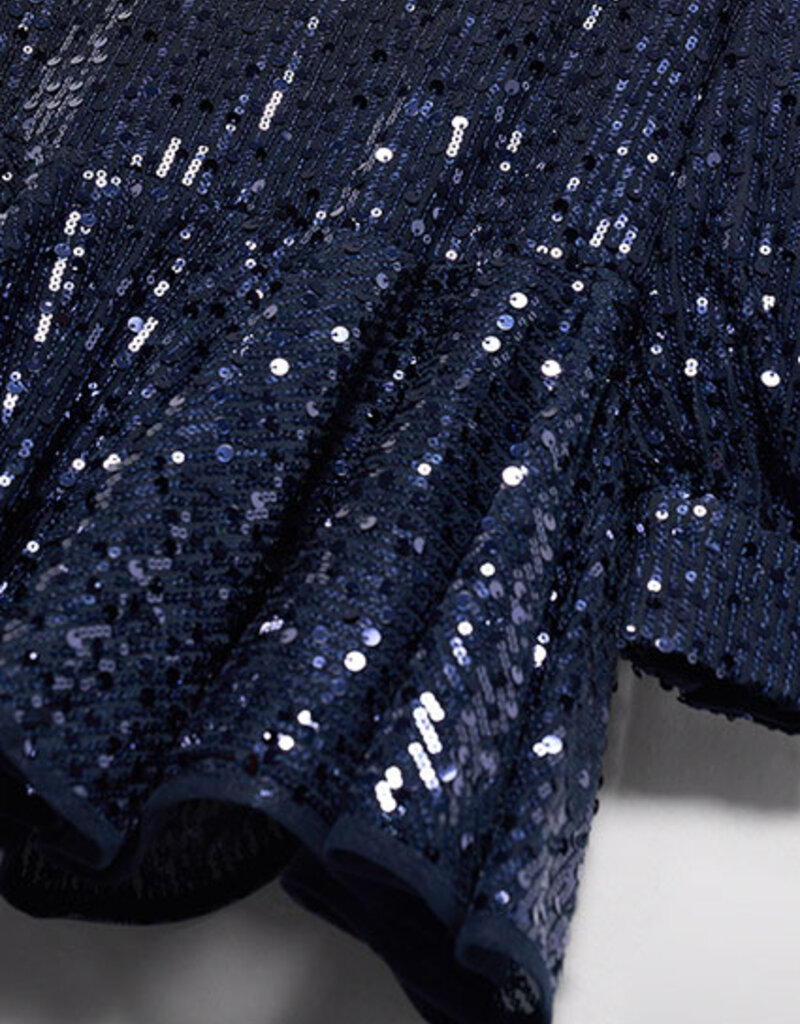 Abel & Lula Navy Sequins Dress